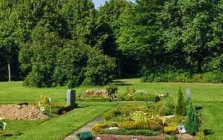 Grabstätten auf dem muslimischen Friedhof in der Schweiz