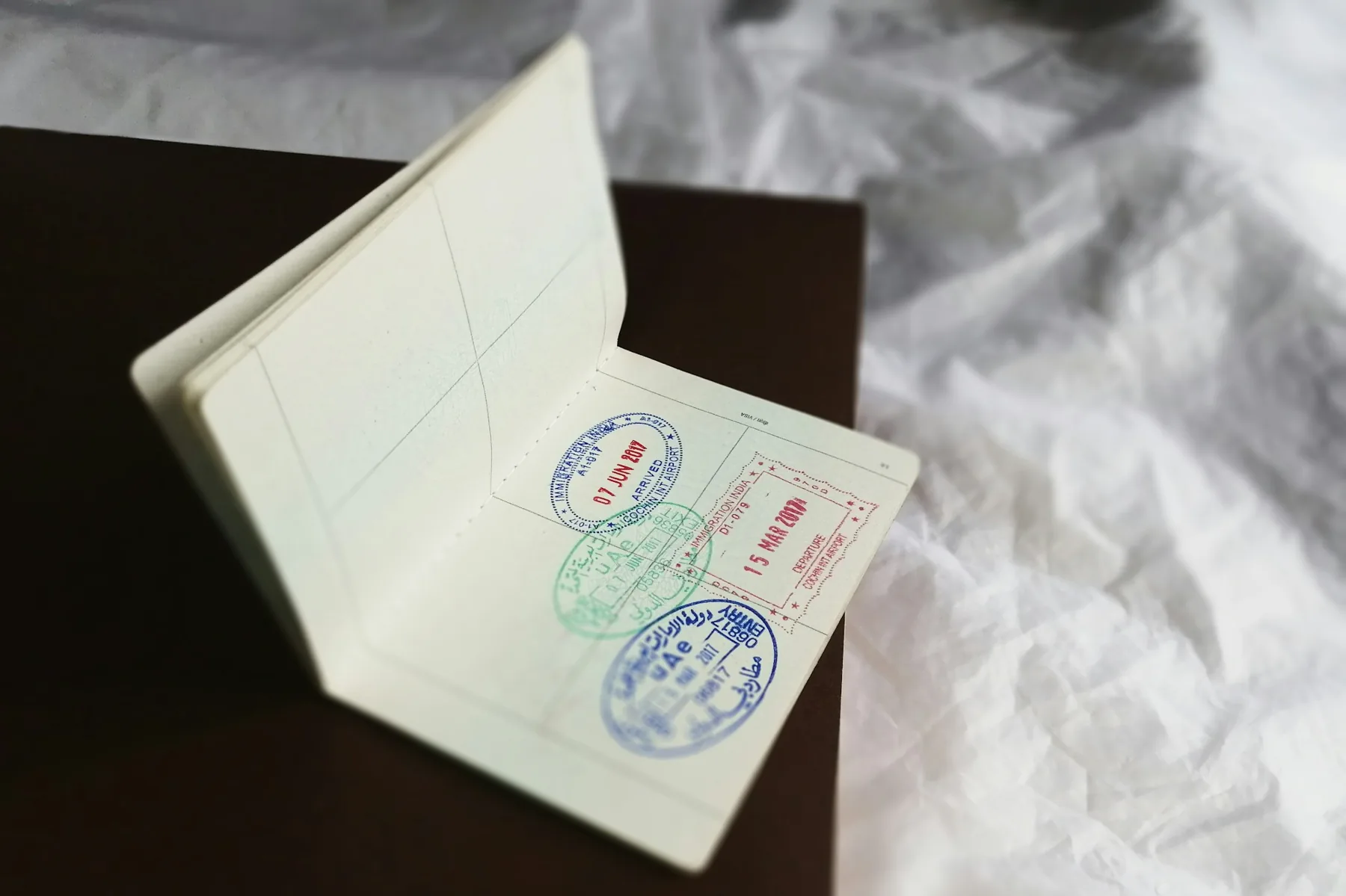 Passeport avec tampons – documents pour le rapatriement